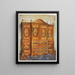 Armadio in legno di satin intarsiato con legno di tulipier, di lepre, di agrifoglio, di ebano, di mogano e altri legni - Edwin Foley — quadro incorniciato alla parete