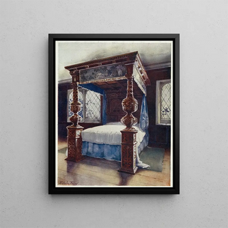 Edwin Foley - The littlecote bedstead The property of Vincent Robinson Esquire F S A Parnham Dorset.webp