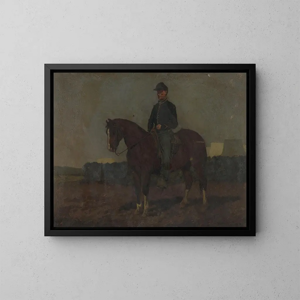 Ordonnance de cavalerie à Rappahannock Station, Virginie - Edwin Forbes — gerahmtes Bild an der Wand
