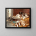 Ein unerwarteter Besucher - Edwin Frederick Holt — gerahmtes Bild an der Wand