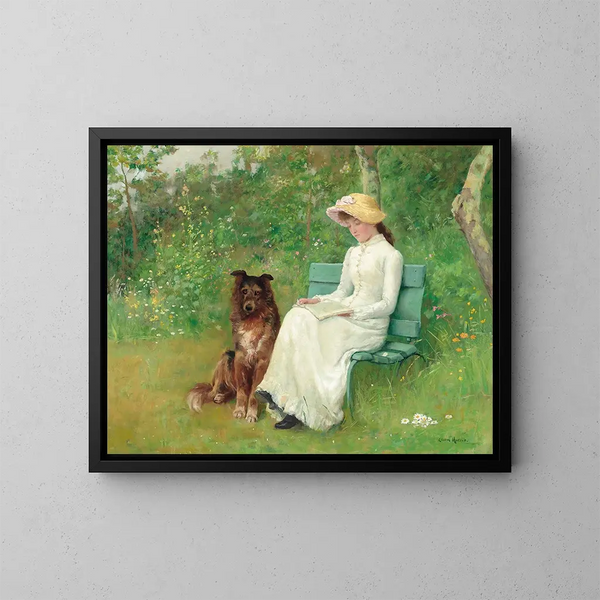 Ein Moment der Ruhe - Edwin Harris — gerahmtes Bild an der Wand