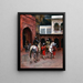 Palais du prince indien d'Agra - Edwin Lord Weeks — gerahmtes Bild an der Wand