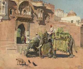 Edwin Lord Weeks - Les lphants du Rajah de Jodhpore.webp