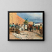 Café persiano, il venditore di ceramiche - Edwin Lord Weeks — quadro incorniciato alla parete