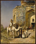 Die alte Moschee mit blauen Ziegeln außerhalb von Delhi, Indien - Edwin Lord Weeks — Ansicht des Kunstwerks