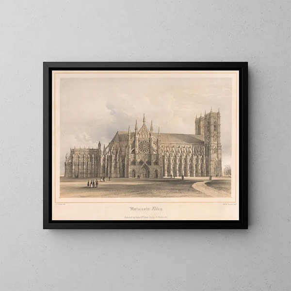 Abbey of Westminster - Edwin Thomas Dolby — gerahmtes Bild an der Wand