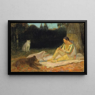Edwin Willard Deming - The Flute Player.webp