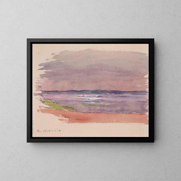 Lago o paesaggio marino - Eero Järnefelt — quadro incorniciato alla parete