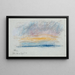 Studie der Wolken bei Dämmerung - Eero Järnefelt — gerahmtes Bild an der Wand