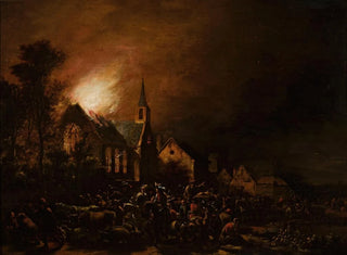 Egbert van der Poel - Church on fire.webp