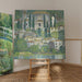 Reproduktion des Gemäldes Kirche in Cassone Landschaft mit Zypressen - Gustav Klimt