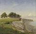 Chiesa di Hjerup sulle scogliere di Stevns, Zealand - P C Skovgaard — vista dell’opera