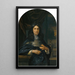 Portrait of a gentleman leaning on a balustrade - Eglon van der Neer — framed artwork on a wall