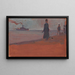 Dampfansicht vom Strand - Egon Schiele — gerahmtes Bild an der Wand
