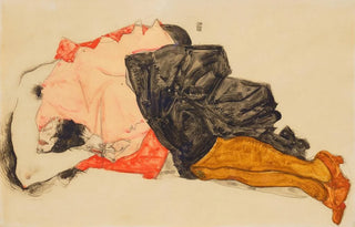 Egon Schiele - Frau das Gesicht verbergend.webp
