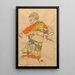 Portrait eines Kindes Anton Peschka Jr - Egon Schiele — gerahmtes Bild an der Wand