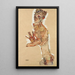 Riproduzione del dipinto Autoritratto con le dita aperte - Egon Schiele