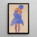 Fille debout vue de dos - Egon Schiele — quadro incorniciato alla parete