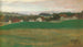 Prairie avec village en arrière-plan II - Egon Schiele — Ansicht des Kunstwerks