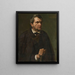 Study of the farmer Florian Killian - Eilif Peterssen — framed artwork on a wall