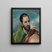 Saint Jacques le Jeune - El Greco — framed artwork on a wall