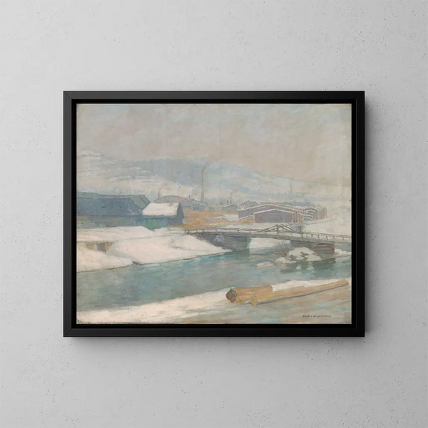Der Mühle von Margecany - Elemér Halász-Hradil — gerahmtes Bild an der Wand