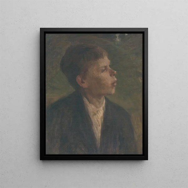 Junge Bauer - Elemér Halász-Hradil — gerahmtes Bild an der Wand