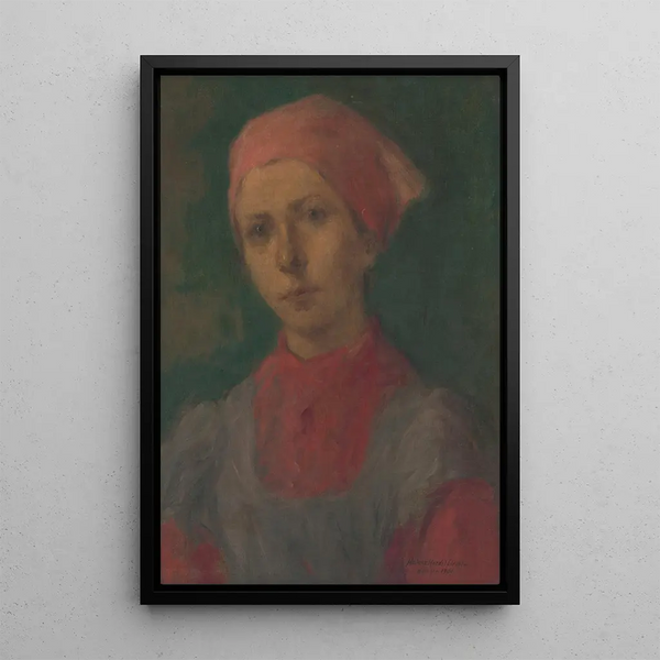 Mädchen Landleben - Elemér Halász-Hradil — gerahmtes Bild an der Wand