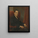 Ritratto di un uomo - Elemér Halász-Hradil — quadro incorniciato alla parete