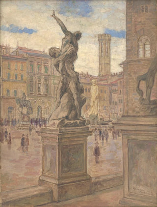 Elemr HalszHradil - Square in Italy Florence.webp