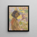 Studio di una ragazza - Elemér Halász-Hradil — quadro incorniciato alla parete