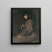 Study of a Model - Elemér Halász-Hradil — framed artwork on a wall