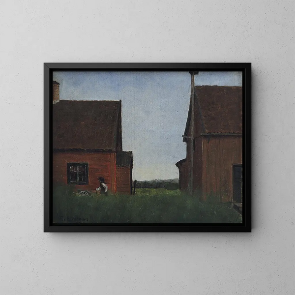Szene von Lommaryd, Småland - Elias Erdtman — gerahmtes Bild an der Wand
