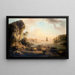Coastal Landscape Painting - Elias Martin — framed artwork on a wall