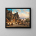 Eine niederländische Marktszene - Elias Pieter van Bommel — gerahmtes Bild an der Wand