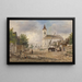 Parvis dell'abbazia con fontana - Elias Pieter van Bommel — quadro incorniciato alla parete
