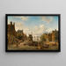 Le Singel et Brouwersgracht, Amsterdam - Elias Pieter van Bommel — quadro incorniciato alla parete
