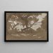 Mont Colognola, Schafe weiden am Trasimensee - Elihu Vedder — gerahmtes Bild an der Wand