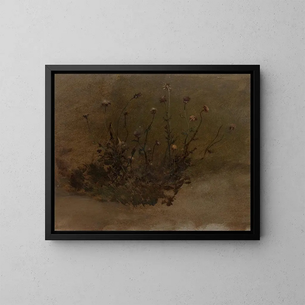 Fiori selvatici - Elihu Vedder — quadro incorniciato alla parete