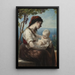 Young mother and her child - Elisabeth Jerichau-Baumann — framed artwork on a wall