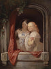Two Girls at the Window - Élisabeth Modell — artwork view