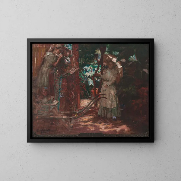 Seifenblasen - Eliseu Visconti — gerahmtes Bild an der Wand