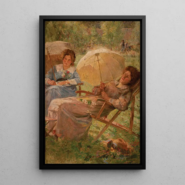 Sonnenbad - Eliseu Visconti — gerahmtes Bild an der Wand