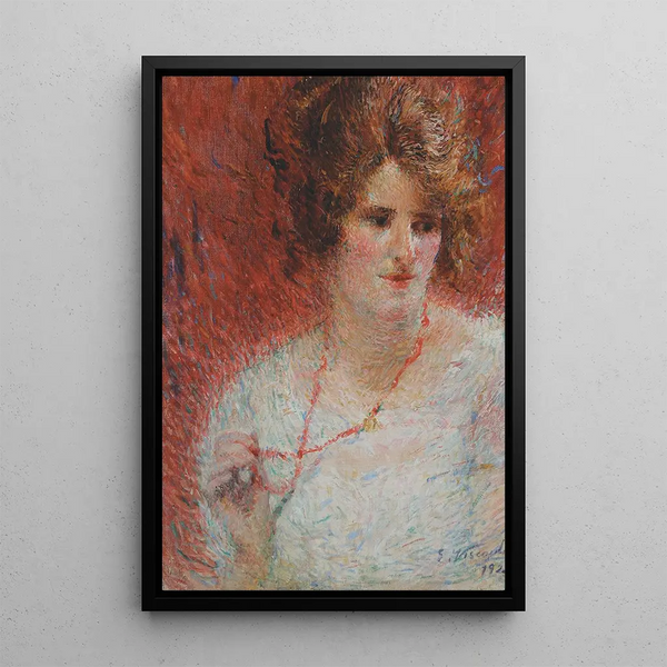 Das Collier - Eliseu Visconti — gerahmtes Bild an der Wand