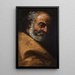 Portrait eines alten Mannes - Eliseu Visconti — gerahmtes Bild an der Wand