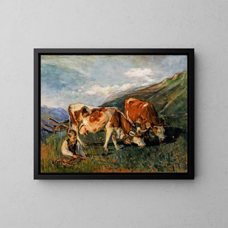 Elizabeth Nourse - In the high meadow Dans le haut pturage en Suisse.webp
