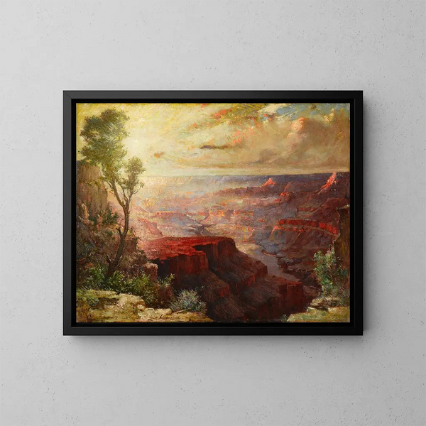 Der Große Canyon - Elliott Daingerfield — gerahmtes Bild an der Wand