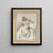 Head of a Woman - Elzenerus Helmigh — framed artwork on a wall