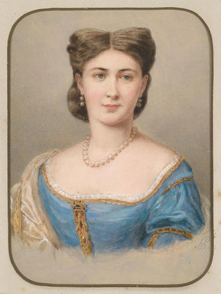 Emanuel Thomas Peter - Bildnis einer Dame in blauem Seidenkleid.webp