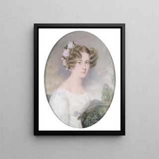 Emanuel Thomas Peter - Bildnis einer jungen Frau mit Blumen im Haar.webp